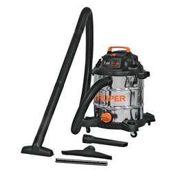 [101524] Aspiradora de solidos y liquidos, 12 gal, acero inox, Truper