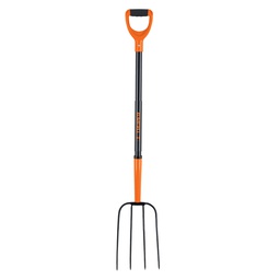 [102113] Bieldo para paja, 4 dientes, mango de acero 37', puño 'D'