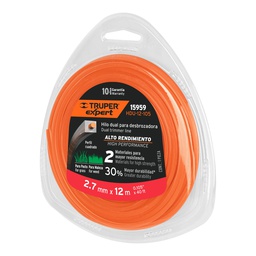 [15959] Rollo de hilo dual para desbrozadora, 2.7 mm x 12m, Expert