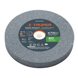 [16349] Rueda abrasiva p/esmeril 6X3/4', oxido de aluminio, grano 60