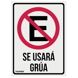 [18347] Letrero de señalizacion 'NO ESTACIONARSE', 25 x 34 cm