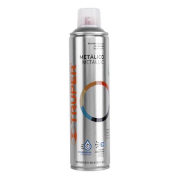 [19059] Pintura en aerosol, plata metalico, bote esbelto, 400 ml