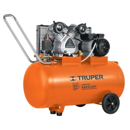 [19359] Compresor de aire,con banda,horizontal 120L 4HP, 220V Truper