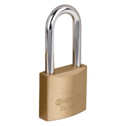 [23517] Candado de laton 40 mm gancho largo en blister, Hermex Basic