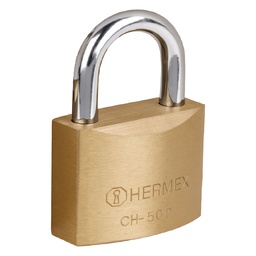 [23521] Candado de hierro color laton 50 mm, corto, blister, Basic