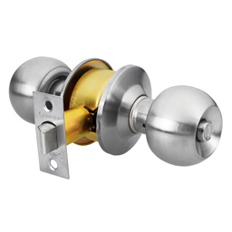 [23568] Cerradura tipo esfera, cilindrico, baño, cromo, Hermex Basic