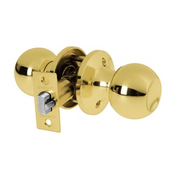 [23655] Cerradura tipo esfera, tubular, entrada, brillante, Basic