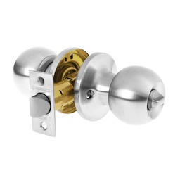 [23663] Cerradura tipo esfera, tubular, baño, cromo, Hermex Basic