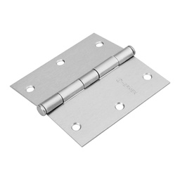 [23688] Bisagra cuadrada 3-1/2', cromo mate, cabeza plana, Basic