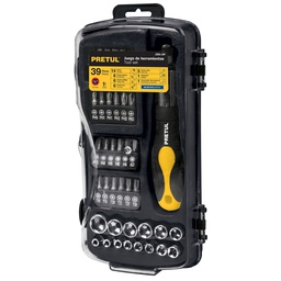 [23971] Juego de 39 herramientas 1/4' para mecanico, Pretul