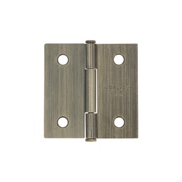 [25101] Bisagra cuadrada 2', laton antiguo, cabeza plana, Basic