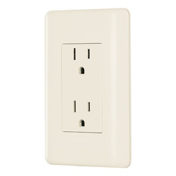 [26637] Contacto duplex aterrizado, marfil, Volteck Basic