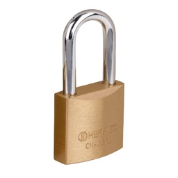 [27075] Candado de hierro color laton 30 mm, largo, blister, Basic