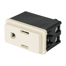 [27230] Contacto 2 polos + tierra, marfil, linea Volteck Basic