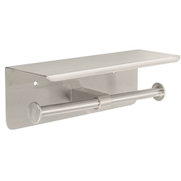 [46357] Portarrollo doble en satin con soporte para celular, Riviera