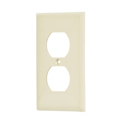 [46406] Placa de ABS duplex, Standard, marfil, Volteck