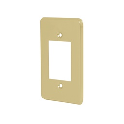 [46437] Placa 3 modulos, de aluminio, linea Economica, Volteck