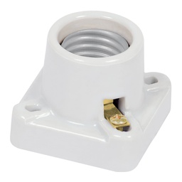 [46522] Portalampara de porcelana, cuadrado, Volteck