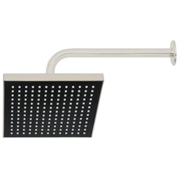 [46742] Regadera cuadrada ABS 8' acabado satin con brazo, Foset