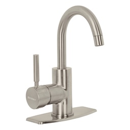 [46763] Monomando corto para lavabo, satin, Foset Tubig