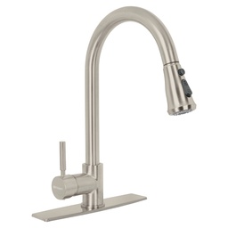 [46769] Monomando para fregadero, cuello extraible, satin, Tubig