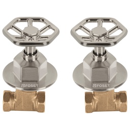 [46784] Juego llaves empotrar roscables, volante satin, Tubig