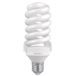 [46827] Lampara espiral T4 28 W luz de dia en blister, Volteck