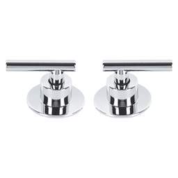 [46875] Juego de 2 manerales para regadera, palanca, cromo, Tubig