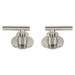 [46876] Juego de 2 manerales para regadera, palanca, satin, Tubig