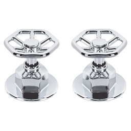 [46878] Juego de 2 manerales para regadera, volante, cromo, Tubig