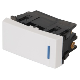 [47048] Interruptor de 3 vias, 1 modulo, linea Española,color blanco