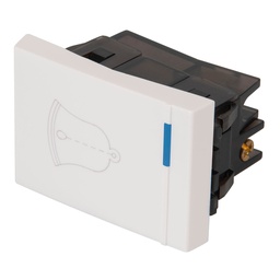 [47053] Interruptor para timbre, 1.5 modulos, linea Española, blanco