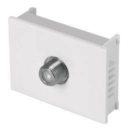 [47055] Toma de television, 1.5 modulos, linea Española, blanco