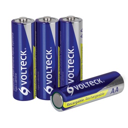 [47202] Blister con 4 pilas AA recargables uso general, 1300 mAh