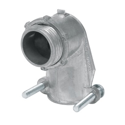 [47345] Conector curvo 1' para tubo flexible metalico, Volteck