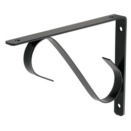 [47704] Mensula reforzada negra 8 x 6' diseño colonial, Fiero