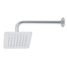 [47736] Regadera cuadrada 6', acero inox, con brazo, cromo, Tubig