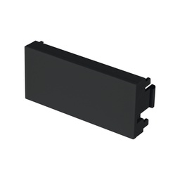 [47885] Tapon ciego negro de 1 modulo, linea Lisboa, Volteck
