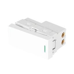 [47940] Interruptor sencillo blanco de 1 modulo, linea Lisboa