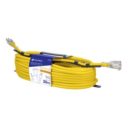 [48069] Extension reforzada aterrizada 30 m 3x14 AWG, Volteck