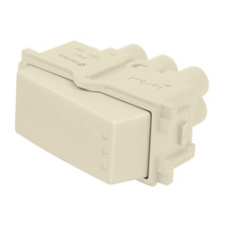 [48084] Interruptor sencillo, linea Italiana, color marfil, Volteck