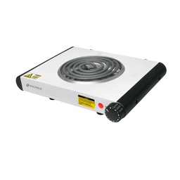 [48126] Parrilla electrica 1 quemador en espiral, blanca, Volteck