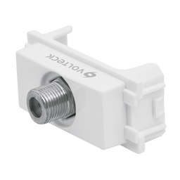 [48141] Toma de television, linea Italiana, color blanco, Volteck