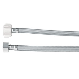 [49176] Manguera p/WC, vinilo gris, 1/2' x 7/8' tuerca plast, 35cm