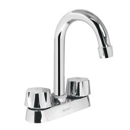 [49275] Mezcladora 4' para lavabo, cuello bar, cartucho ceramico