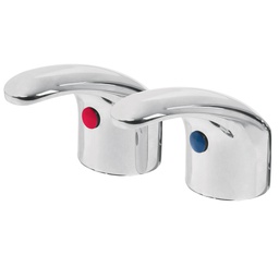 [49781] Juego de manerales de palanca p/lav-fregadero, cromo, Aqua