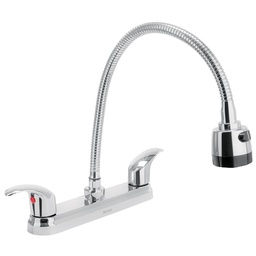 [49820] Mezcladora inox 8' p/fregadero, flexible, palanca, Aqua