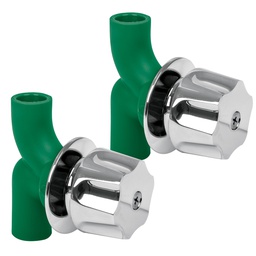 [49828] Caja con 2 llaves de PPR y manerales metalicos para empotrar