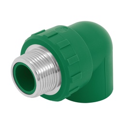 [49857] Codo 90° PPR de 1' macho con inserto metalico, Foset