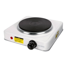 [49989] Parrilla electrica 1 quemador de disco, blanca, Volteck